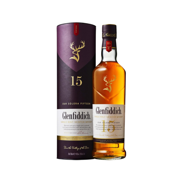 Glenfiddich Single Malt Scotch Whisky Aged 15 Years (700ml)